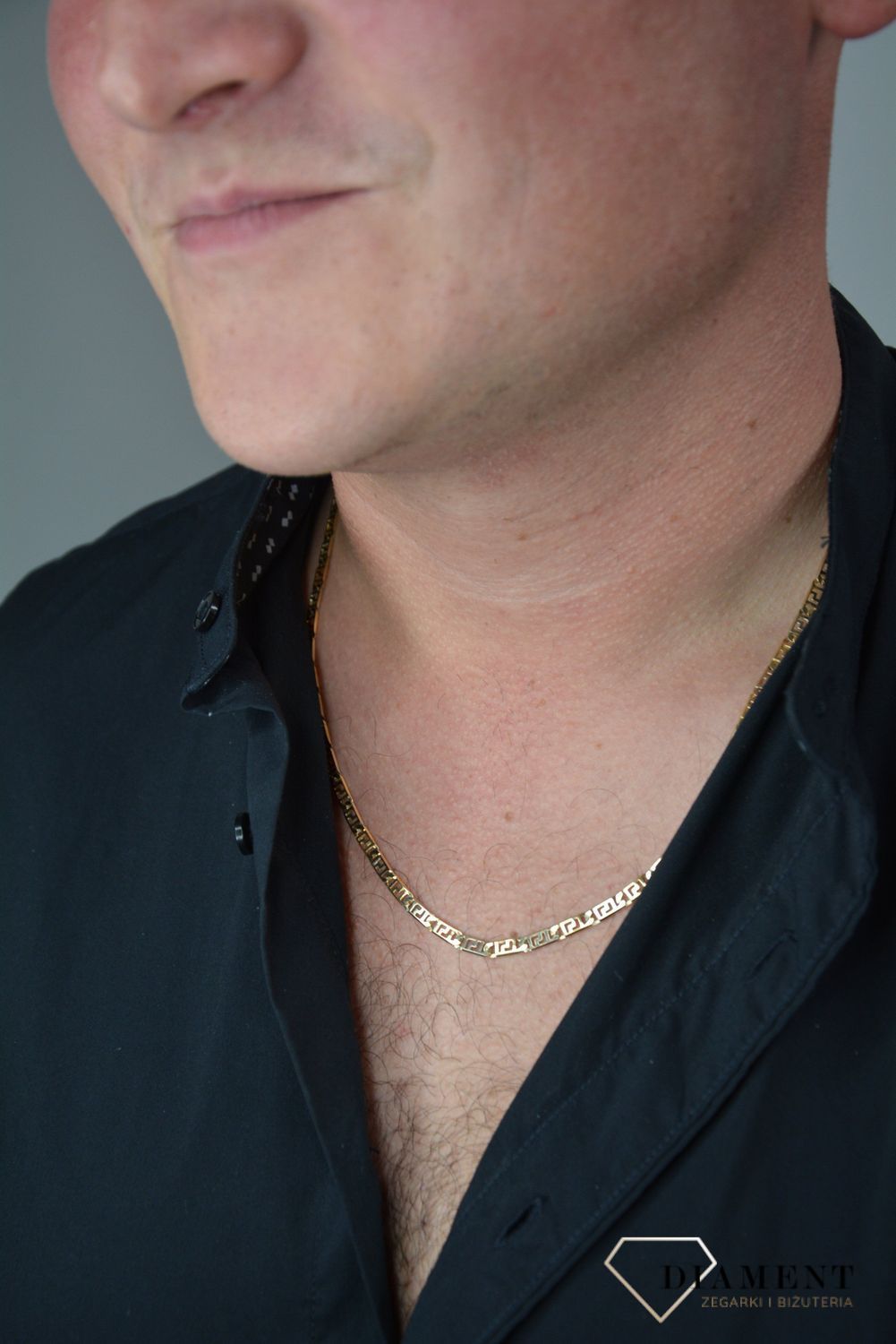 Złoty łańcuszek 585 szerokość 4 mm DIA-LAN-1196-585 4mm.jpg